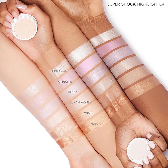 ColourPop Super Shock Highlighter Makeup - High-Pigment, Crème-Powder Face Makeup - Buildable & Blendable Formula with a Unique Bouncy Texture - Monster (0.15 oz)