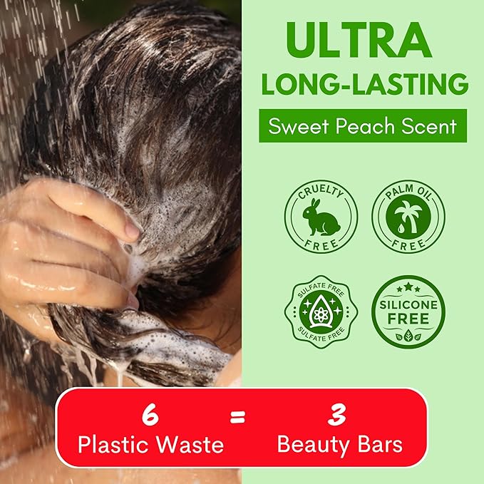 Rosemary Shampoo and Conditioner Bar Set 3 - Hair Growth, Regrowth, and Anti Hair Loss - Natural Solid Shampoo Bars for Women with Straight, Curly Hair for Thinning, Thickening Sulfate & Silicone free