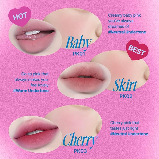 Lip&Cheek Blurry Pudding Pot | Blushed Moment - Skirt | Makeup Blush, Buildable Lightweight, Multi-Use Soft Matte Finish | 5g