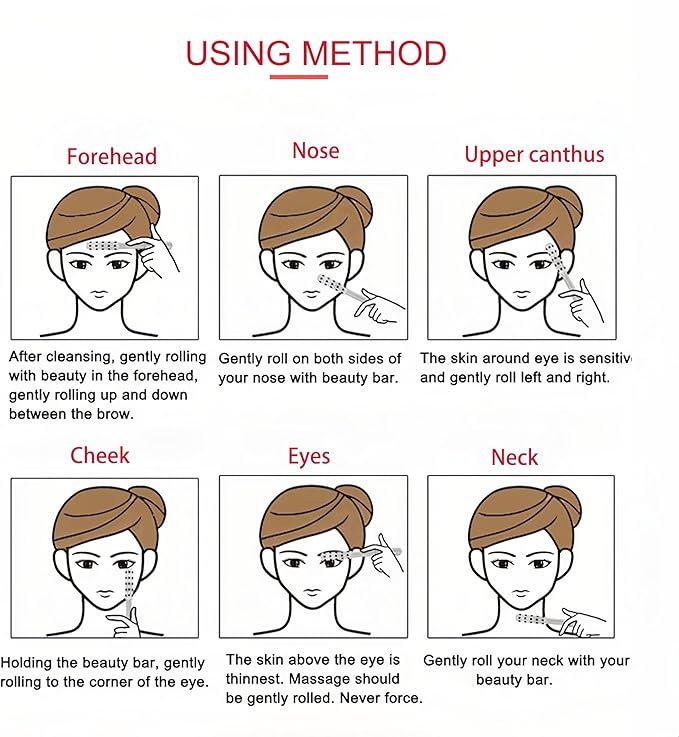 Beauty Sculptor Roller – 30 Germanium Massage Nodes for Facial Massager & Glow | Compact Beauty Tool for Lifting and Skin Care,Facial Roller (Purple, 1 PCS)