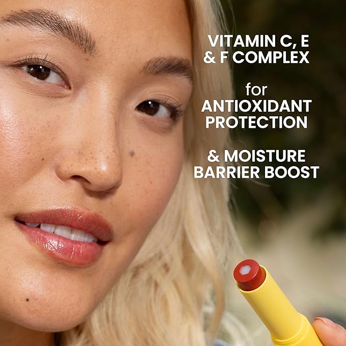 Burt’s Bees Back to School Gift Ideas, Tinted Boosted Balm, Cheeky Cherry, Hydrating Tinted Lip Balm with Vitamin C, E, and F Core, 24 Hour Lip Moisturizer, 100% Natural Origin, 1 Count, 0.16oz