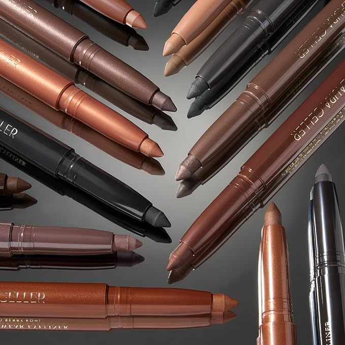 LAURA GELLER NEW YORK Kajal Longwear Kohl Eyeliner Pencil - Clove Kohl - Caffeine and Vitamin E - Smooth & Blendable Liner - Built-In Sharpener