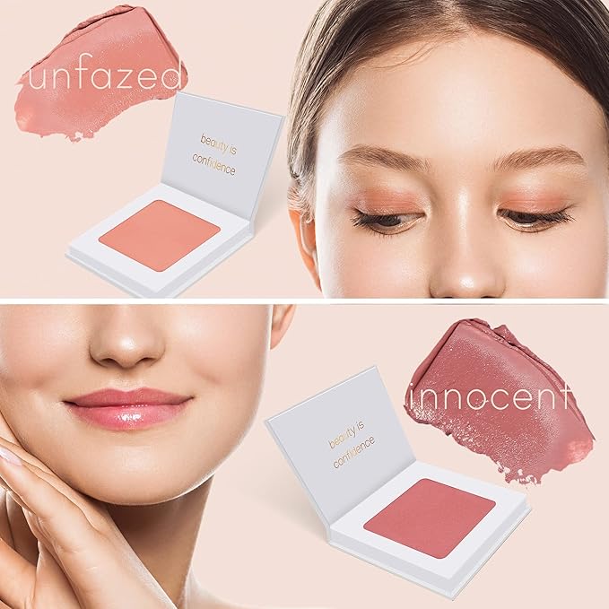 Carlucce Umpteen 3-in-1 Vegan Multi-Use Cream Color Palette - Unfazed - Makeup & Skincare in One, High Pigment Formula for Lips, Cheeks & Eye Base