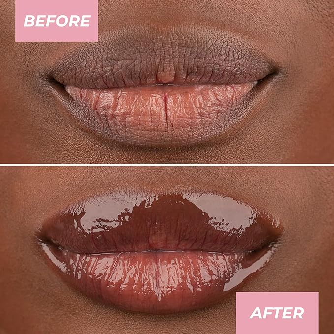 MCoBeauty Lip Oil Hydrating Treatment, Sheer Red, Moisturizing Shine for Naturally Beautiful Lips, Vegan, Cruelty Free Cosmetics