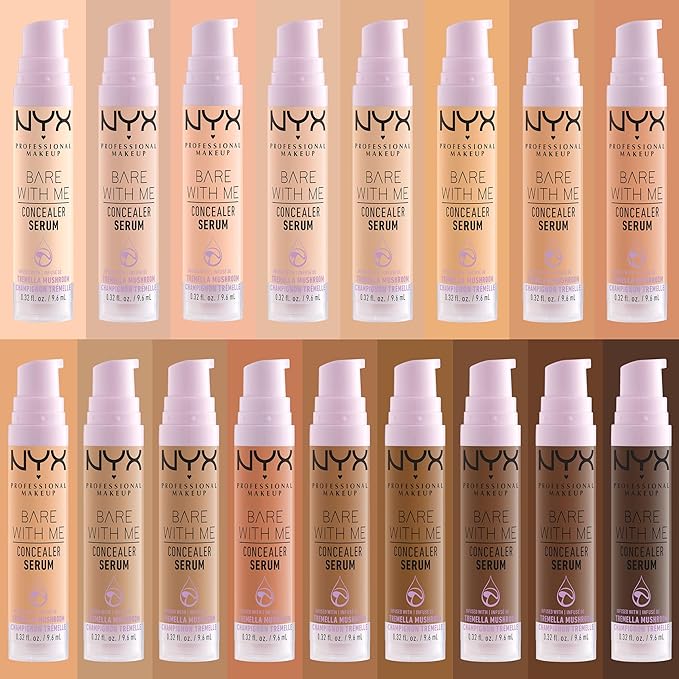 NYX PROFESSIONAL MAKEUP Bare With Me Concealer Serum, Up To 24Hr Hydration - Rich