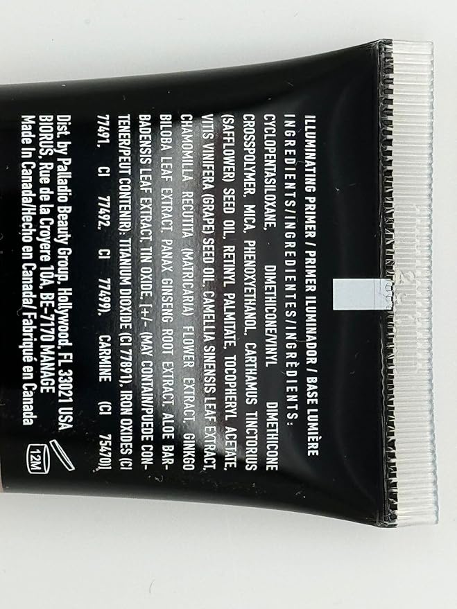 Palladio I'm Glowing Illuminating Primer, Pearly Pink Makeup Primer for Face, Contains Aloe Vera, Grape Seed Oil, Green Tea, Brightens Complexion, Combats Wrinkles, Fine Lines & Pores