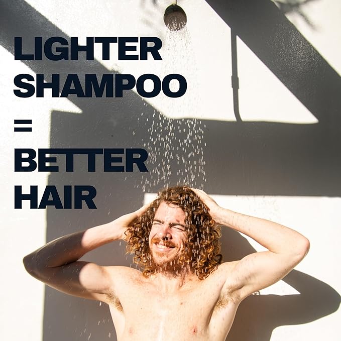 Modern Mammals Light Shampoo Bar - Minimalist Hair Care, Low Suds, Low Lather, Vegan, Sensitive Scalps, No Poo, Anti Poof, Natural Ingredients, Fragrance-Free (1 Bar + BarBag)