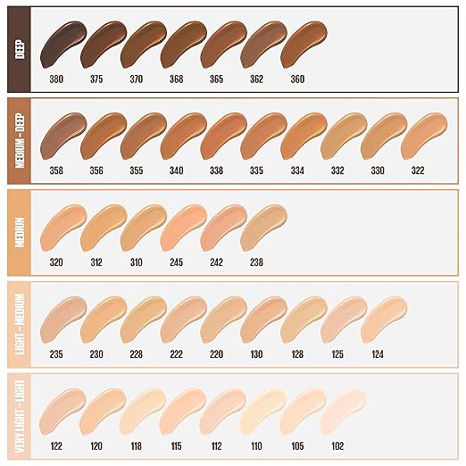 Maybelline New York Fit Me Matte Plus Pore Less Foundation, Spicy Brown, 1 Fluid Ounce