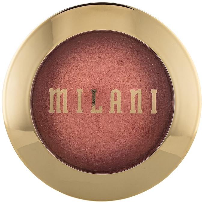 Milani Baked Blush, Powder Blush for Cheeks, Cruelty Free Makeup - Shape, Contour & Highlight Face for a Shimmery or Matte Finish - Bella Bellini