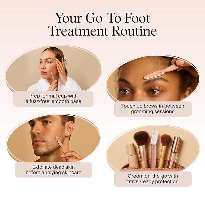 Kitsch Dermaplane Razor for Women Face - Face Razors for Women and Men - Eyebrow Trimmer, Shaver, Recycled Plastic Dermaplaning and Skin Care Tool - Terracotta, 12 pcs