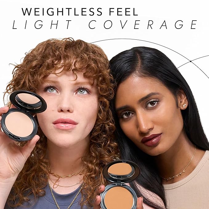 COVER FX Pressed Mineral Foundation - Shade T1 - Weightless Powder Foundation - Buildable Light to Full Coverage - Matte Finish - All Skin Types