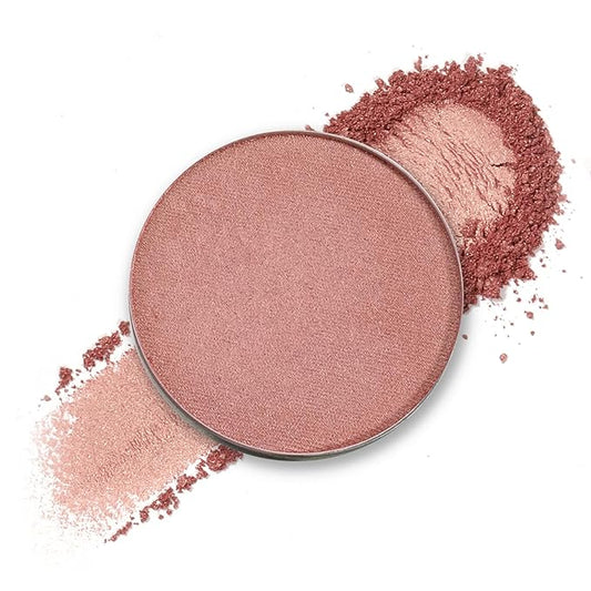 Besame Rose Gold Powder Blush & Eyeshadow 1959 Refill | Fits Signature Compacts Post-2019 | Sunkissed Pink-Gold | Vintage Inspired | 2-In-1 Cheek & Eyelid Highlighter | Sustainable Beauty Routine