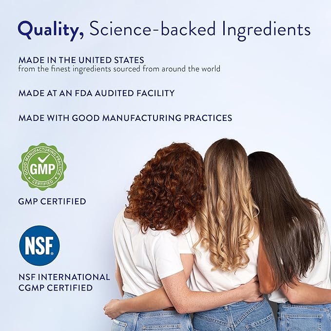 Routine Wellness Hair Growth Supplement - Clinically Proven for Thicker, Fuller Hair - Reduces Wrinkles, Fine Lines - Gluten Free, Ideal for Women & Men with Thinning Hair - 2 Bottles, 60 Day Supply