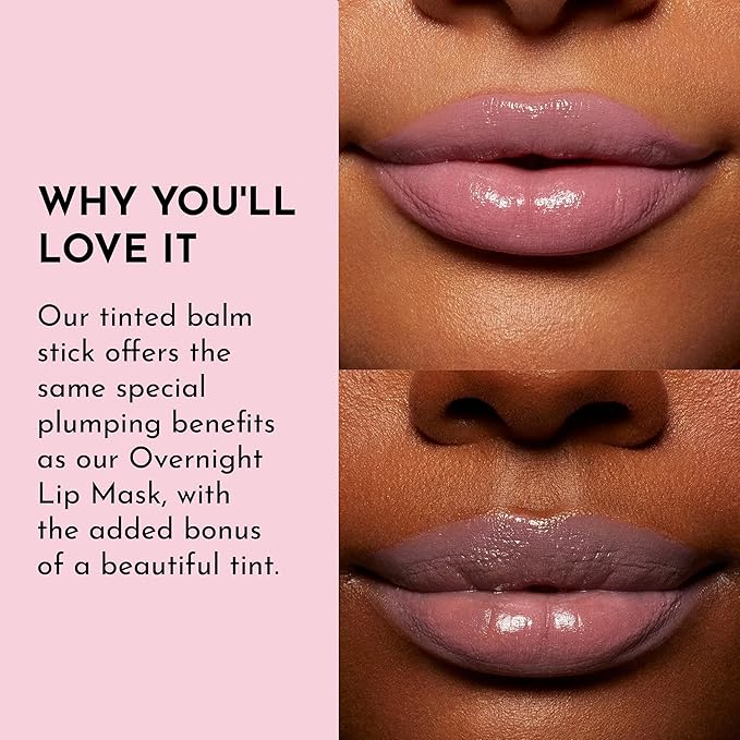 Lawless Forget the Filler Lip Plumping Line Smoothing Tinted Balm - Cupid - Premium Tinted Lip Balm with Natural Ingredients to Plump and Smooth Lips for a Firmer, Fuller Look - 0.09 oz