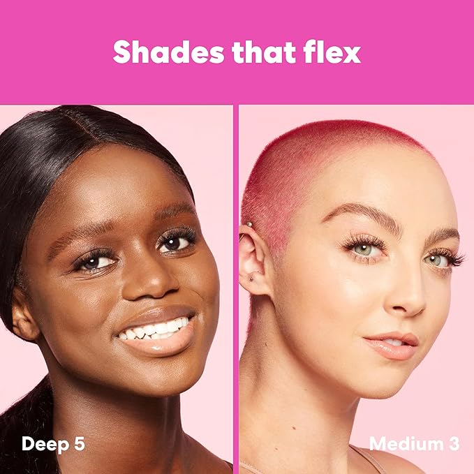 Beautyblender 12-Hour Always on Radiant Skin Tint, Breathable Serum Foundation Stays Put for All Day Long Wear, Infused with Hyaluronic Acid & Niacinamide, Tan 5