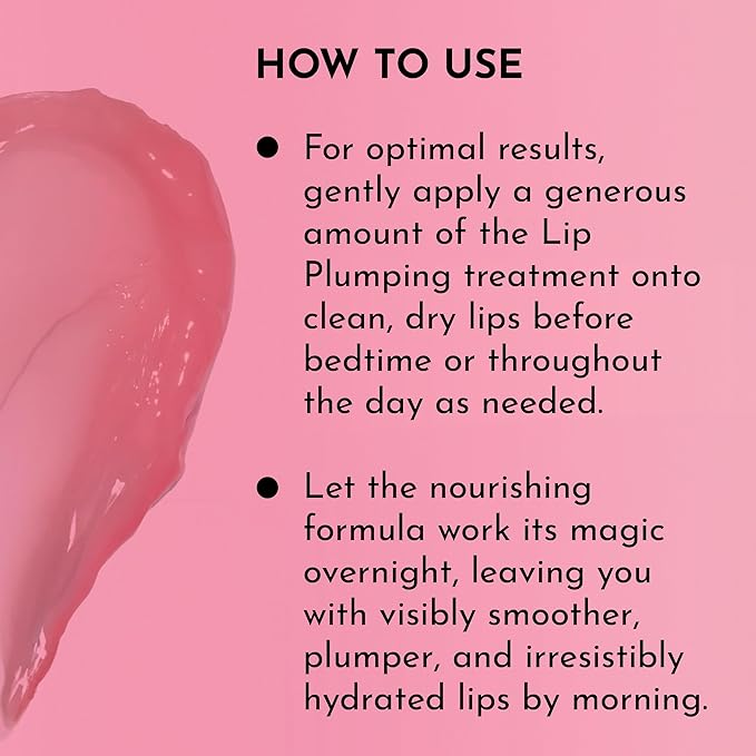 LAWLESS Forget the Filler Lip Mask - Sweet Dreams - Premium Overnight Lip Plumping Treatment with Natural Ingredients Designed to Plump, Hydrate, and Smooth Lips - 0.28 oz