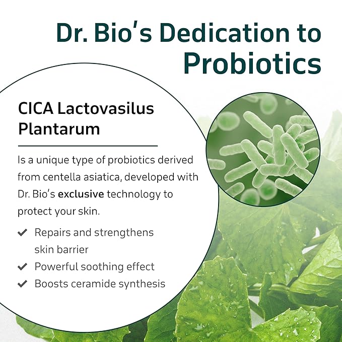 Dr. Bio Greenery Lip Care Balm (0.28oz/8g)| Hydrating Relief Balm for Dry, Chapped Lips | Lip Treatment with Natural Oils & Probiotics | Lip Moisturizer Repair Stick | Vegan Korean Skin Care | 2 Tubes