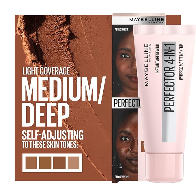 Maybelline Instant Age Rewind Instant Perfector 4-In-1 Matte Makeup, 04 Medium/Deep, 1 Count