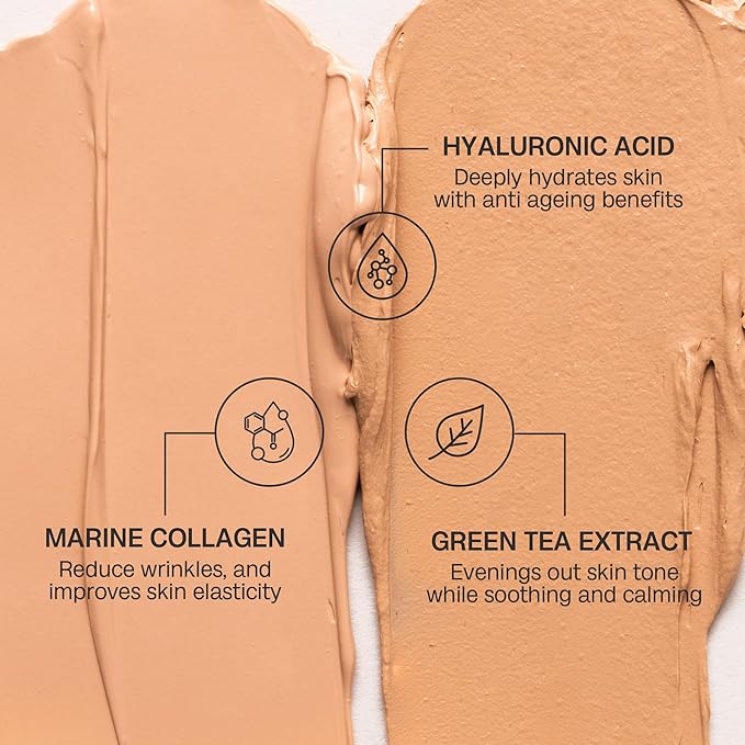 BALI BODY BB Cream SPF15 - Natural Shade | Tinted Sheer Face Cream with Hyaluronic Acid & Marine Collagen | Paraben Free, For All Skin Types | Vegan, Cruelty Free Australian Made (35 ml/1.2 fl oz)