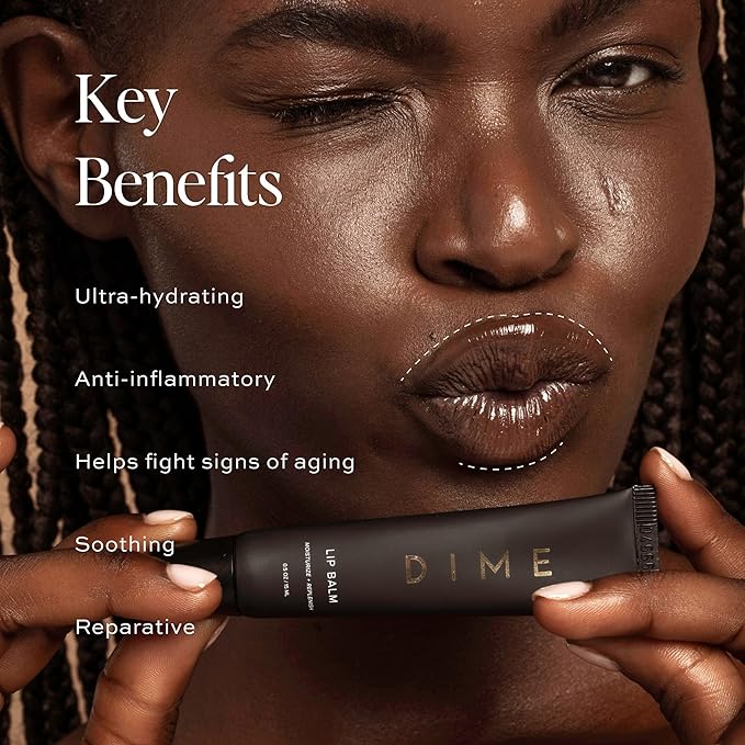DIME Beauty Lip Balm, Hydrating Lip Balm and Gloss, Vegan & Cruelty-Free, Anti-Aging Lip Care, 5 oz / 15 ml