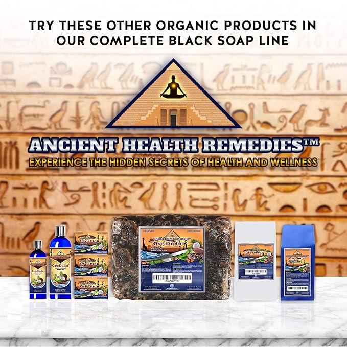 Organic, Anti-Bacterial OSE DUDU LIQUID BLACK SOAP GEL 2 LB (32 oz) Acne Eczema Dry Skin Psoriasis Scar Removal Face and Body Wash Skin Care (GHANA)