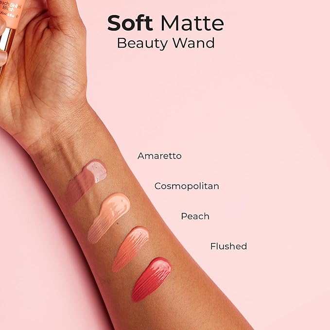 MCoBeauty Soft Matte Beauty Wand, Cosmopolitan Blush, Velvety Finish of Buildable Color, Vegan, Cruelty Free Cosmetics