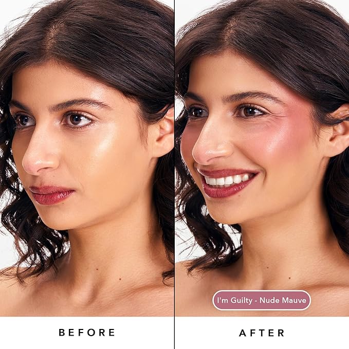 Sacheu Cheek STAY-N Liquid Blush for Cheeks — High Pigment, Buildable, Lightweight Cream Blush Infused With Squalane, for Dewy & Radiant Flushed Cheeks — Long-lasting & Cruelty Free, I'm Guilty