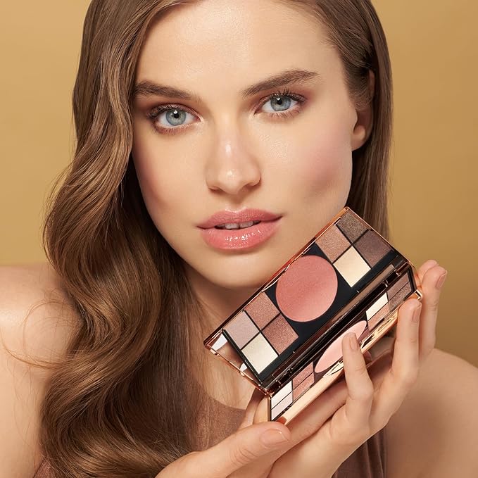 M. Asam Magic Finish Elegant Vibes Palette (8 x 0.03 oz + 1x 0.14g) - Eye Shadow Palette, 8 Harmonizing Eyeshadow Shades & Blush, High Color Payoff, Satin-touch Texture, Enriched With Vitamin E