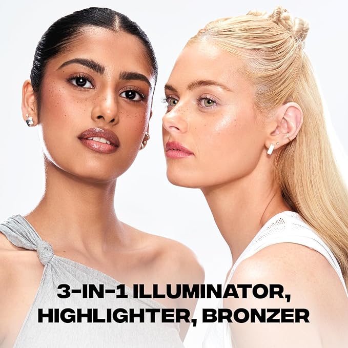 Sacheu Liquid Glow STAY-N Liquid Highlighter & Illuminator Makeup — 30ml Long Lasting Luminous Glow Lightweight Dewy Finish, Sun Daze