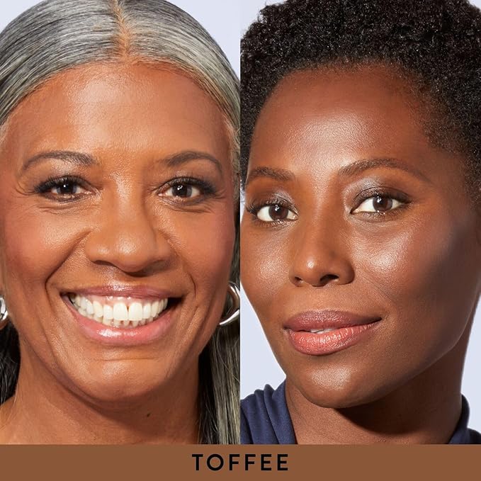 LAURA GELLER NEW YORK Award-Winning Baked Balance-n-Brighten Color Correcting Powder Foundation - Toffee - Buildable Light to Medium Coverage - Demi-Matte Natural Finish