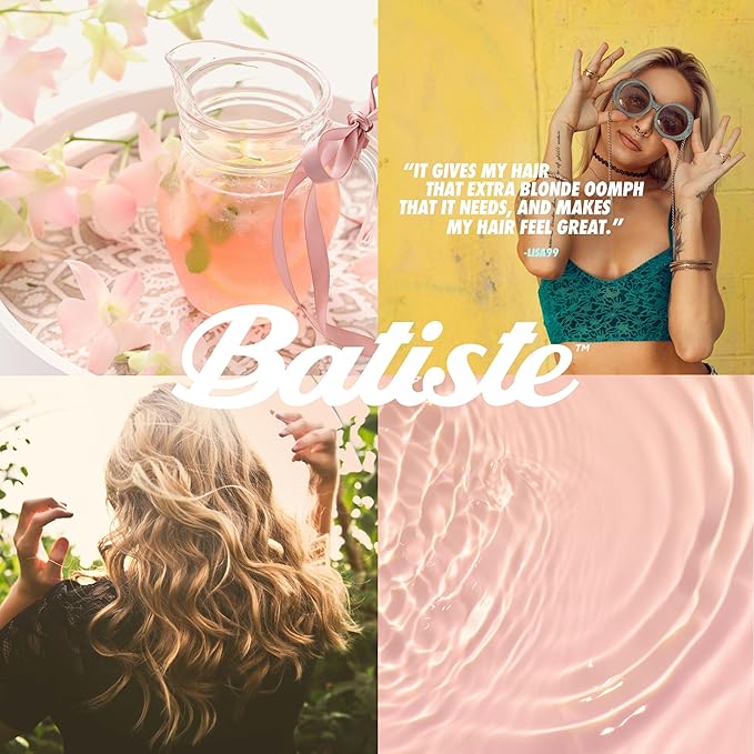 Batiste Dry Shampoo for Blonde Hair, Refresh Hair and Absorb Oil Between Washes, Waterless Shampoo for Added Hair Texture and Body, 5.71 oz