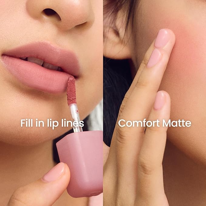 COLORGRAM NUDE BLUR TINT 10 DEAD ROSE | Soft Velvet Matte Liquid Lipstick & Cheek Tint | Lightweight Blurring Tint for a Smooth & Airbrushed Finish | Long-Lasting & Non-Sticky Formula