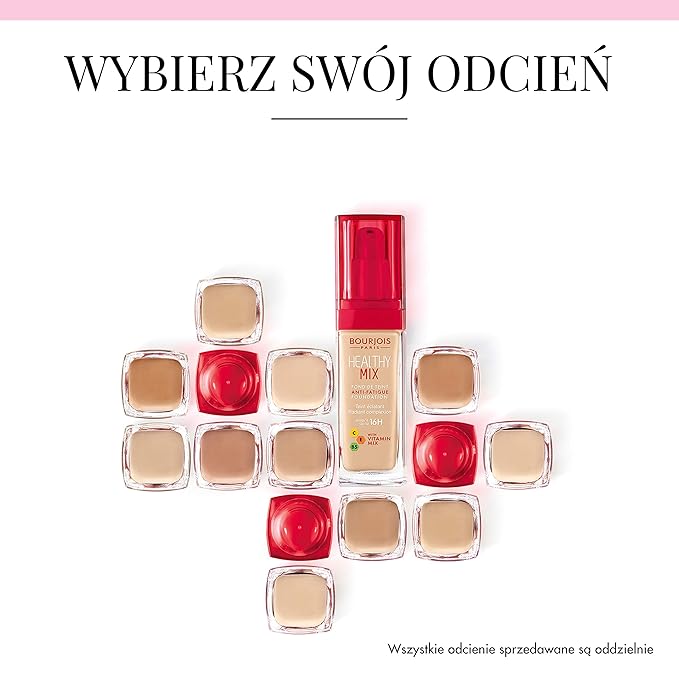 Bourjois Healthy Mix Anti-Fatigue Medium Coverage Liquid Foundation 53 Light Beige, 30ml, 29199601053