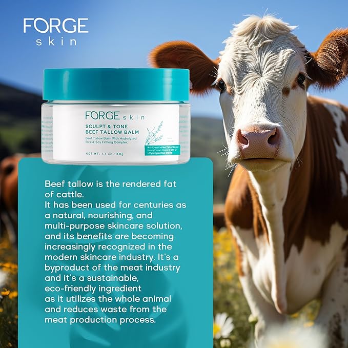 Original Sculpt & Tone Balm Beef Tallow for Skin Women |Grass Fed Beef Tallow and Honey Balm for Face | Under Eye Firming Cream Tightening Lifting Sagging Skin Beef Tallow Moisturizer