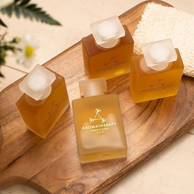 Aromatherapy Associates Forest Therapy Bath and Shower Oil, Natural Body Oil to Restore Mind, Body and Spirit, Hydrating, Made with 3 Essential Oils (1.85 oz)