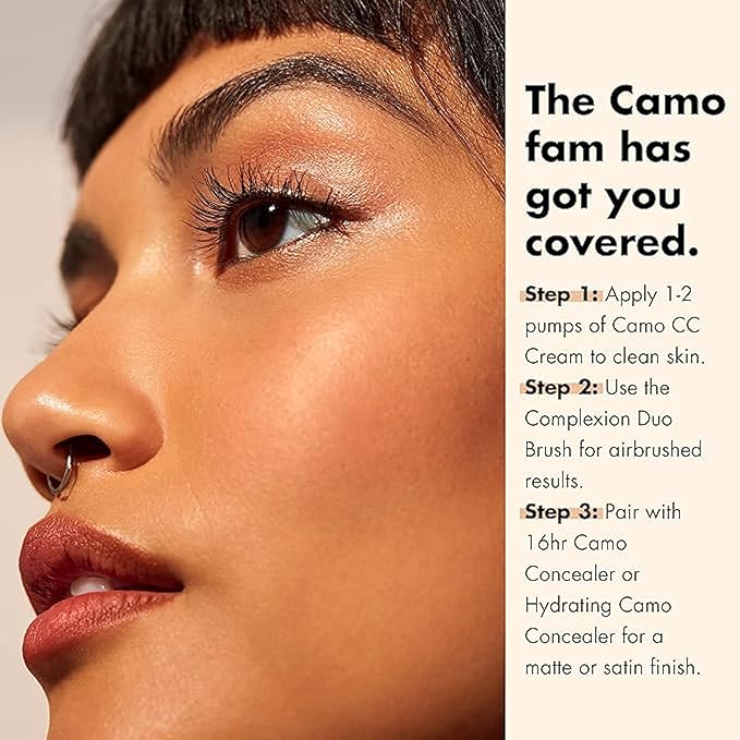 e.l.f. Camo CC Cream, SPF 30 Color-Correcting Medium-To-Full Coverage Face Foundation, Delivers An Airbrushed Finish, Vegan & Cruelty-Free, Tan 460 W