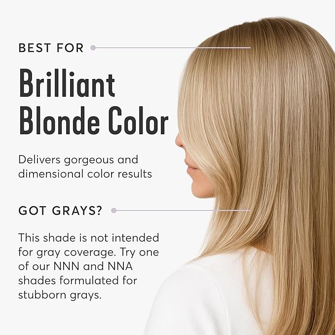 Madison Reed Radiant Hair Color Kit | 10NGV Light Golden Blonde (Amalfi Blonde) for 100% Gray Hair Coverage | Salon Quality Permanent Hair Dye | PPD-Free & Ammonia-Free | (Packaging May Vary) 1 Pack