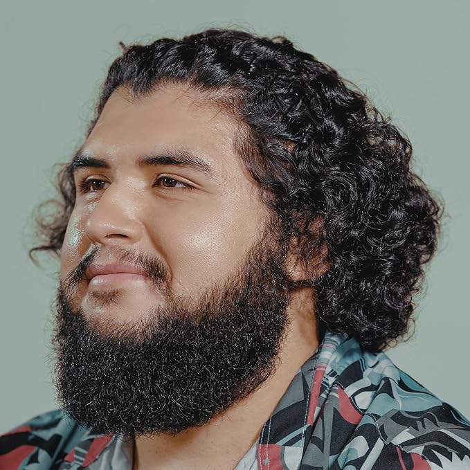 Hanz de Fuko Vegan Hair and Beard Oil – Supports Growth, Beard Health and Softer, Smoother Hair – Hydrating Formula with Argan & Jojoba Oil, Vitamin E and Grape Seed Extract –1.76 oz., Travel Size