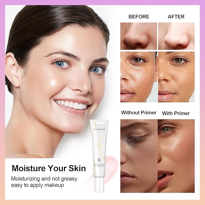 FV Hydrating Makeup Primer, Easy-to-Apply, Brightening, Ideal for Dry and Normal Skin Daily Use, Enhances Skin Glow (Hydrating)