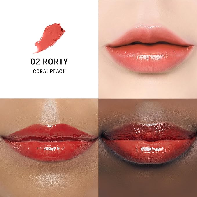 BRAYE Lipsleek Lip Balm, Monochromatic Cream Blush 2-in-1 Face Makeup, Hydrating & Mood Buildable, Vegan + Cruelty-Free Glow for Cheeks l 02 Rorty