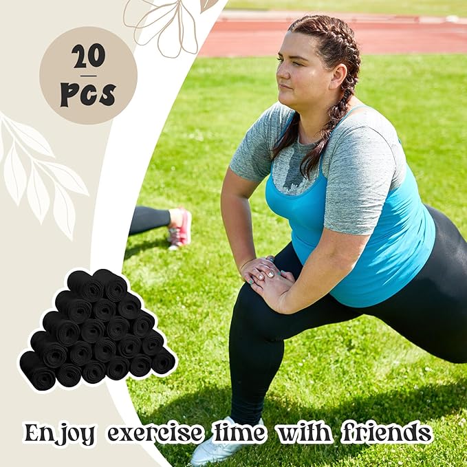 Toulite 20 Pcs Bra Liners for Sweat 18x3 Inch 3 Layer Washable Rectangle Cotton Under Breasts Pads for Women Absorb Sweating