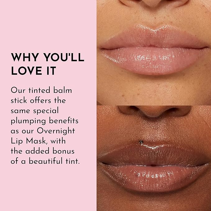 LAWLESS Forget the Filler Lip Plumping Line Smoothing Tinted Balm - Pink Marshmallow - Premium Tinted Lip Balm with Natural Ingredients to Plump and Smooth Lips for a Firmer, Fuller Look - 0.09 oz