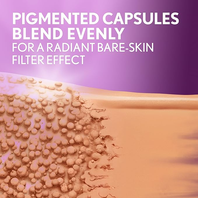 Covergirl Simply Ageless Skin Perfector Essence Foundation, 80 Deep, Tinted Skin Perfector, Skincare Makeup Hybrid, Sheer Tint, Radiant Finish, Skin-Like Finish, Vegan Formula, 1.0oz