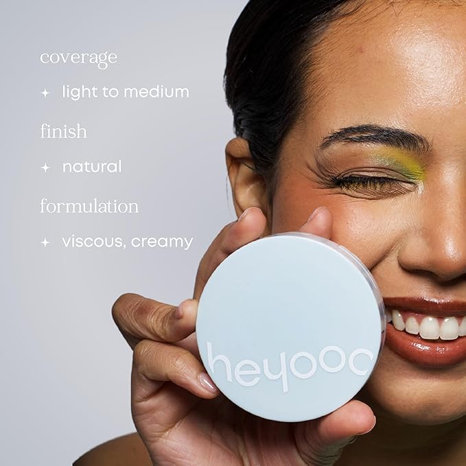 Natural Glow Foundation - Light to Medium Coverage Cushion Foundation Makeup with Hyaluronic Acid & Tea Tree Extract - Vegan & Cruelty-Free Cream Foundation - K Beauty - 15g/0.52oz - Mahogany