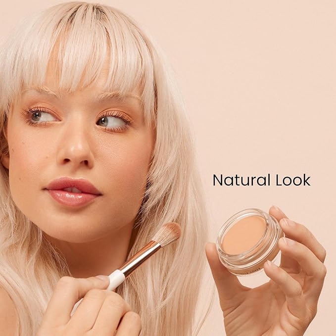 Monika Blunder Beauty - Blunder Cover Foundation Concealer - Shade: 3.5 - Drei.5 - Light/Medium, Neutral with Subtle Pink Undertones - Clean Beauty, All-In-One, Cruelty-Free - 0.62 oz