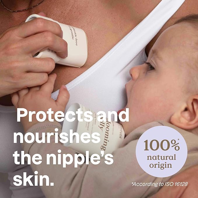 ATTITUDE Plastic-Free Nursing Balm Bar, Safe for Nursing, Plant and Mineral-Based Ingredients, Vegan and Cruelty-free Maternity Products, Unscented, 1 Ounce