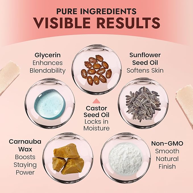 Organic Blush Tube, Chardonnay - 100% Natural Vegan Cream Blush Sticks, Multi-Use Bronzer, & Highlighter for Lips, Cheeks & Eyes, Buildable Shimmer, Gluten-Free, Paraben-Free, Made in USA