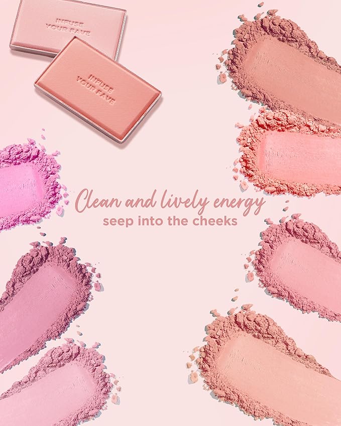 HOLIKA HOLIKA Infusing Blush with Brush - Lightweight, Smooth, Blendable Cheek Blusher, Sebum-Control, Natural Pore Coverage, Built-In Brush, Long-Lasting Pigment for Romantic Mood (03 SOAPY)