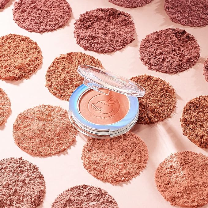 Face Blush, Powder Blush Makeup, Longlasting Highly Pigmented Face makeup, Smooth, Vegan & Cruelty Free, 1 Count, 06 PEACH