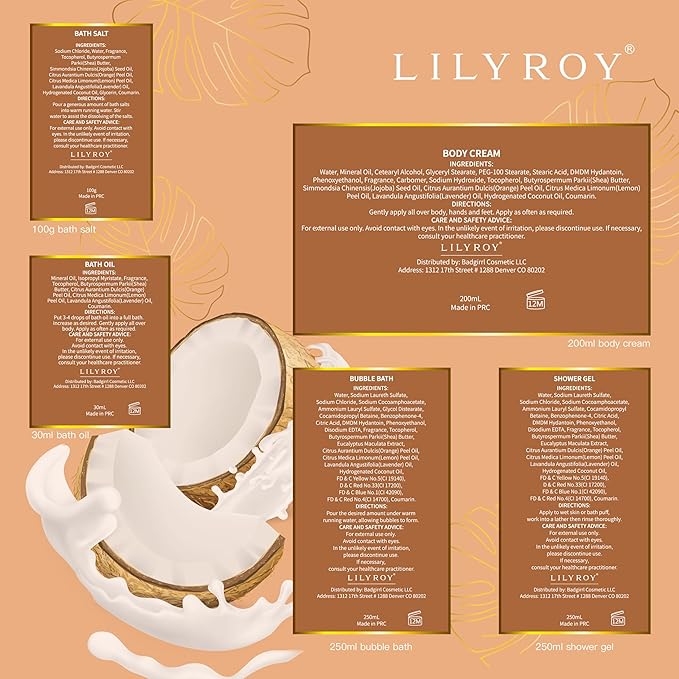 Mothers Day Gifts for Mom - 7Pcs Luxury Bath & Body Gift Basket Set for Women & Men, Perfect Gift with Bath Bomb | Christmas, Father's Day, Birthday Gifts for Her & Him, All Occasion Holiday Present